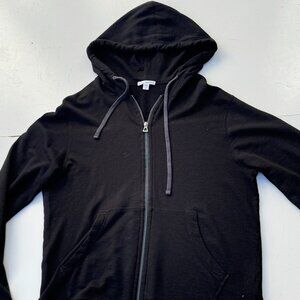 James Perse Fleece Hoodie - Black Size 2 (M)